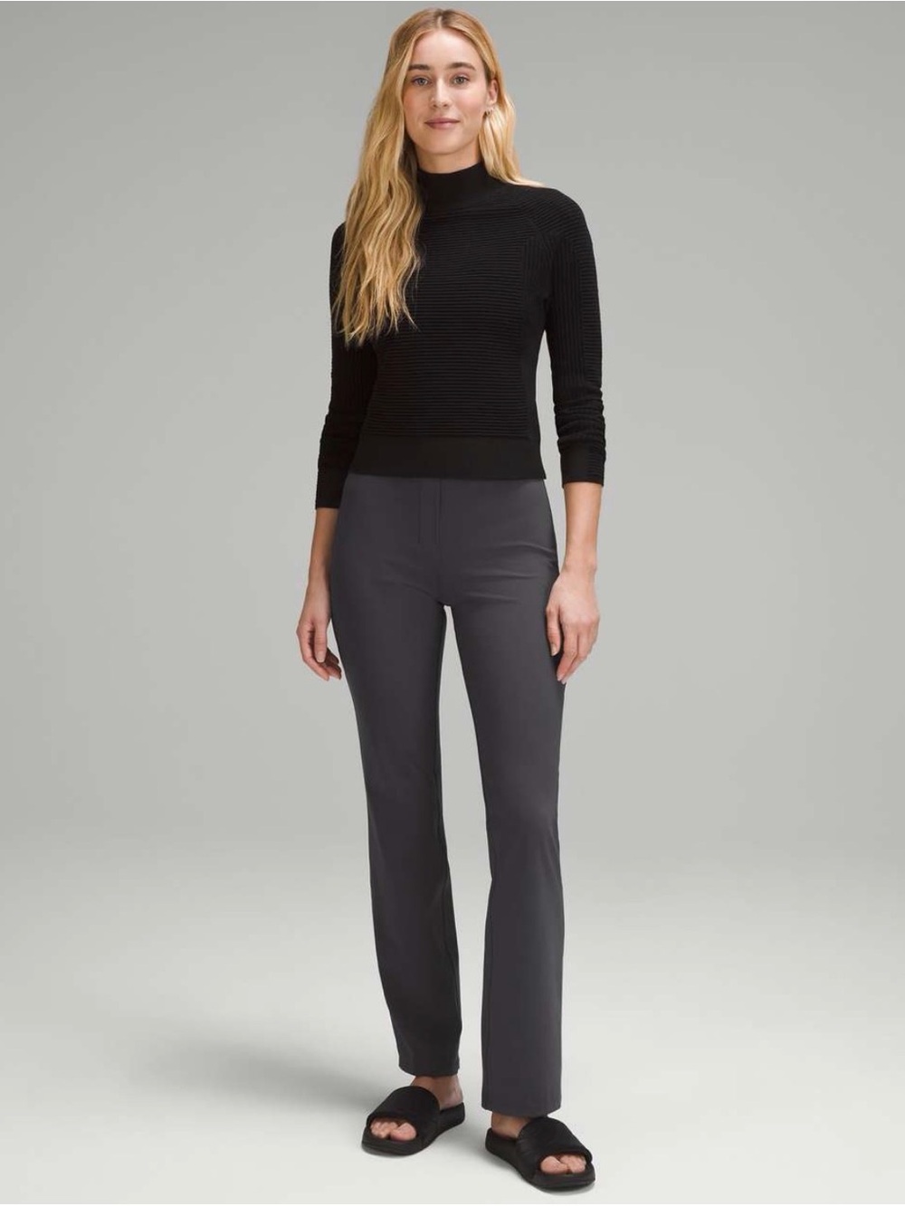 Lululemon Smooth Fit Pull-On High-Rise Pant Graphite Grey Size 14